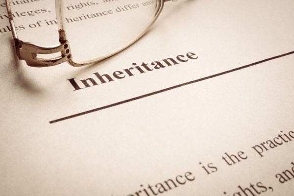 legal inheritance word on the page about last will.