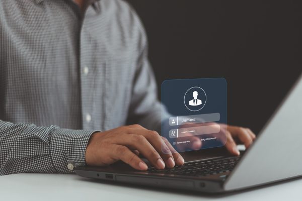 login with username and password. secure access to user's personal information, cyber security and data protection, information security and encryption, secure internet access, and cybersecurity.