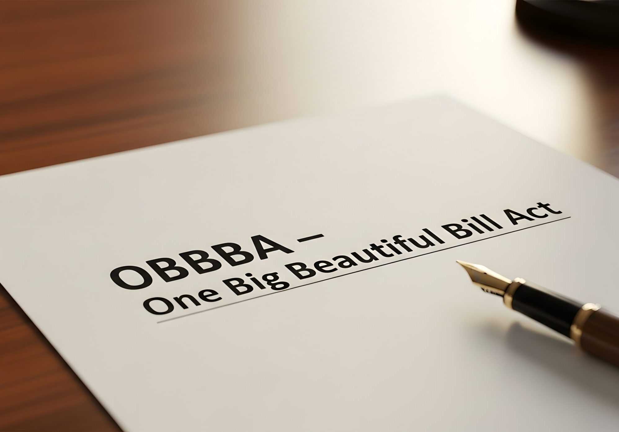 one big beautiful bill legislative paper