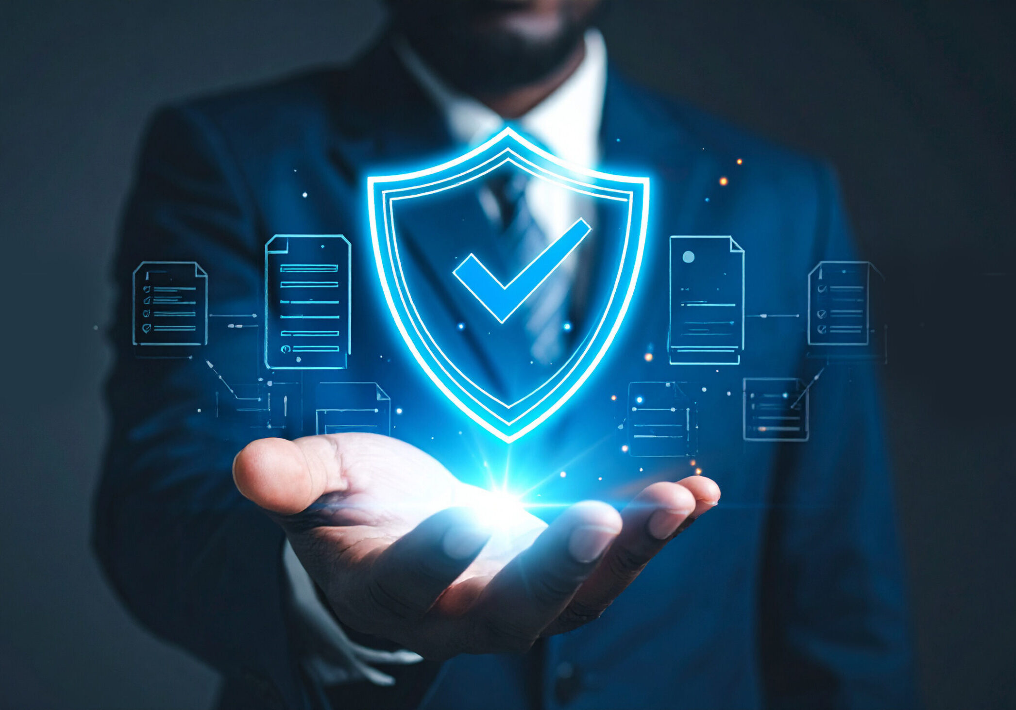 data security document protection privacy policy information technology concept